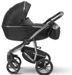 Kinderwagen zwart / poussette noir / baby car black, Kinderen en Baby's, Kinderwagens en Combinaties, Zo goed als nieuw, Met reiswieg