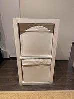 Kallax kastje ikea wit 2 vakken (+2x mand Dröna), Huis en Inrichting, Kasten | Wandmeubels, Gebruikt, Ophalen of Verzenden, Minder dan 150 cm