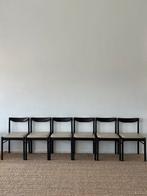 Vintage Mid century houten stoelen, set van 6, Antiek en Kunst, Ophalen