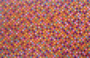 groot olieschilderij abstract kubus (75x115) beschikbaar voor biedingen