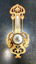 Magnifique ancien baromètre et thermomètre doré 35 cm, Audio, Tv en Foto, Weerstations en Barometers, Ophalen of Verzenden, Barometer