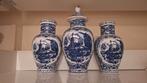 Vazen set (delfts)blauw/wit, Antiek en Kunst, Ophalen of Verzenden