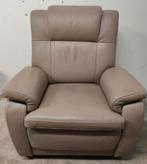 Kwaliteitsvolle lederen fauteuil/zetel, Huis en Inrichting, Fauteuils, Ophalen, Zo goed als nieuw