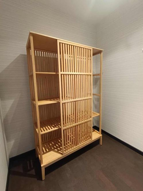 Open kledingkast met schuifdeur, Huis en Inrichting, Kasten | Kleerkasten, Zo goed als nieuw, 150 tot 200 cm, 100 tot 150 cm, 25 tot 50 cm