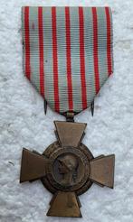 Medaille, Frankrijk, Croix du Combattant 14-18 en 40-45, Ophalen of Verzenden, Landmacht, Lintje, Medaille of Wings