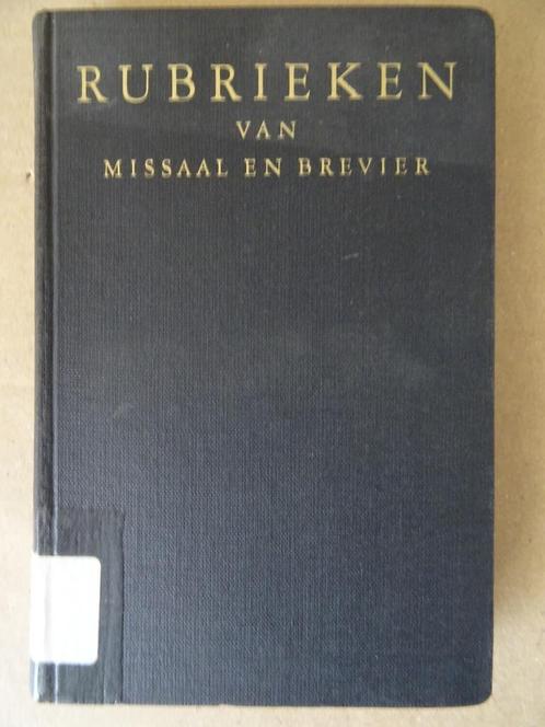 P. Paulinus van Gemert Rubrieken van Missaal en Brevier 1949, Boeken, Godsdienst en Theologie, Zo goed als nieuw, Christendom | Katholiek