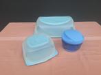 Tupperware uienhakker en kaasdozen blauw, Ophalen, Gebruikt, Blauw, Overige typen