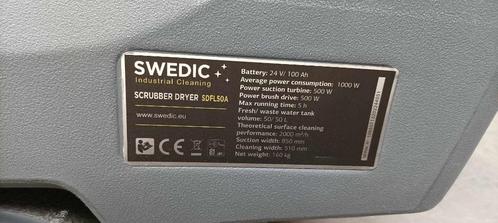 Swedic industriële vloerschrobmachine, Bricolage & Construction, Matériel de nettoyage, Comme neuf, Machine de nettoyage à brosse