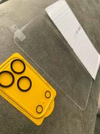 Set Glas Screenprotector Voorkant+Lens ip 17 pro/MAX, Enlèvement ou Envoi, Neuf, IPhone 14 Pro Max, Façade ou Cover