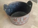 antieke grote koperen bloempot, Antiek en Kunst, Ophalen, Koper
