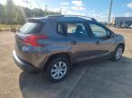 Peugeot 2008 1.2benz  met maar 89986km  1ste eigenaar, Voorwielaandrijving, Euro 5, Zwart, Bruin
