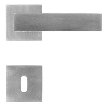 Inox deurkruk square (10 sets)
