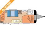 Hobby De Luxe 540 kmfe 2025 BLACKLINE ACTIE!, Caravans en Kamperen, Caravans, Vast bed, Hobby, Bedrijf, Treinzit