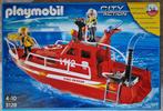 Playmobil City Action 3128 brandweer blusboot met pomp, Comme neuf, Ensemble complet, Enlèvement ou Envoi