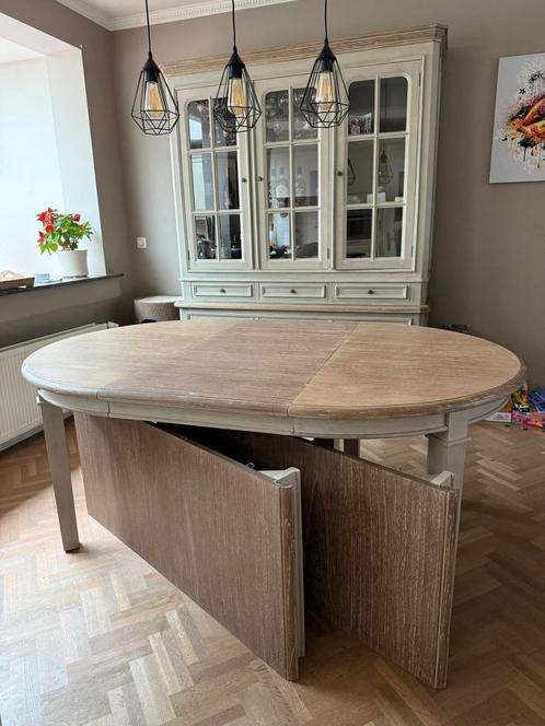 Vitrinekast, eettafel, tv-meubel en bijzettafeltjes, Huis en Inrichting, Complete eetkamers, Zo goed als nieuw, Ophalen
