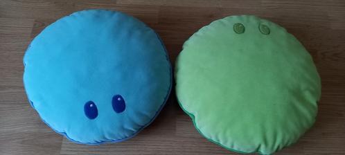 2 coussins tout doux, Huis en Inrichting, Woonaccessoires | Kussens, Nieuw, Groen, Rond, Ophalen