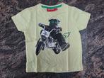 Mt 92 Lichtgele T-shirt hond op moto, Kinderen en Baby's, Kinderkleding | Maat 92, Ophalen of Verzenden, Zo goed als nieuw, Someone