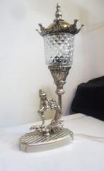Lampe de table Art-Nouveau en cristal argenté H 40 ✨😍🤗💑🎁, Enlèvement ou Envoi