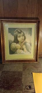 Peinture signée "CHARLES BISSCHOPS", 60x70, n635, Antiquités & Art, Enlèvement