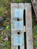 3 glasblokken 19,5-19,5cm, Jardin & Terrasse, Décoration murale de jardin, Enlèvement, Utilisé