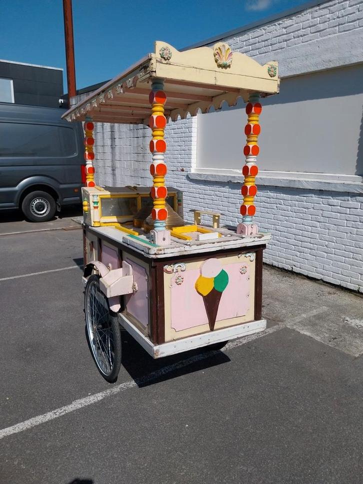 Authentieke ijskar reclame of restauratie, Fietsen en Brommers, Fietsen | Bakfietsen, Gebruikt, Overige merken, Goederen, Ophalen