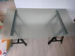 Bureaublad glas 150x80, Ophalen, Zo goed als nieuw, Bureau