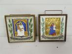 A6435. Porceleyne Fles Cloisonné tegels 2x, Antiek en Kunst, Ophalen of Verzenden