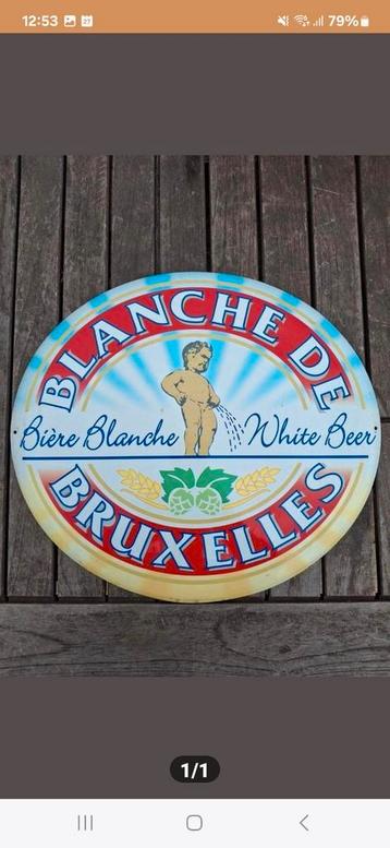 Reclamebord Blanche de Bruxelles beschikbaar voor biedingen