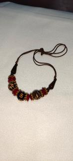 Handgemaakte Boheemse Kralenketting Rood, Envoi, Neuf