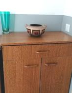 🌺🟣🌸 vintag Retro Beau buffet 2 portes 1 tiroirs  vintage, 25 à 50 cm, Avec tablette(s), Bois, Enlèvement