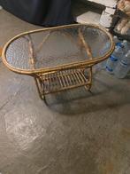 Rotan retro tafel, Huis en Inrichting, Ophalen, Gebruikt