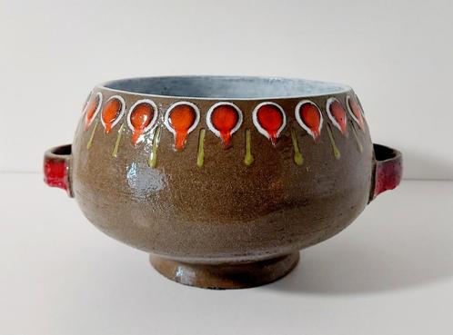 Grote schaal van Ernest d'Hossche voor BFK Studio d'Art, Antiek en Kunst, Antiek | Keramiek en Aardewerk, Ophalen of Verzenden