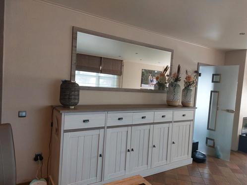 Volledige eetkamer York  Lariks & Crystal Oak Beige, Huis en Inrichting, Complete eetkamers, Zo goed als nieuw, 4 tot 6 stoelen
