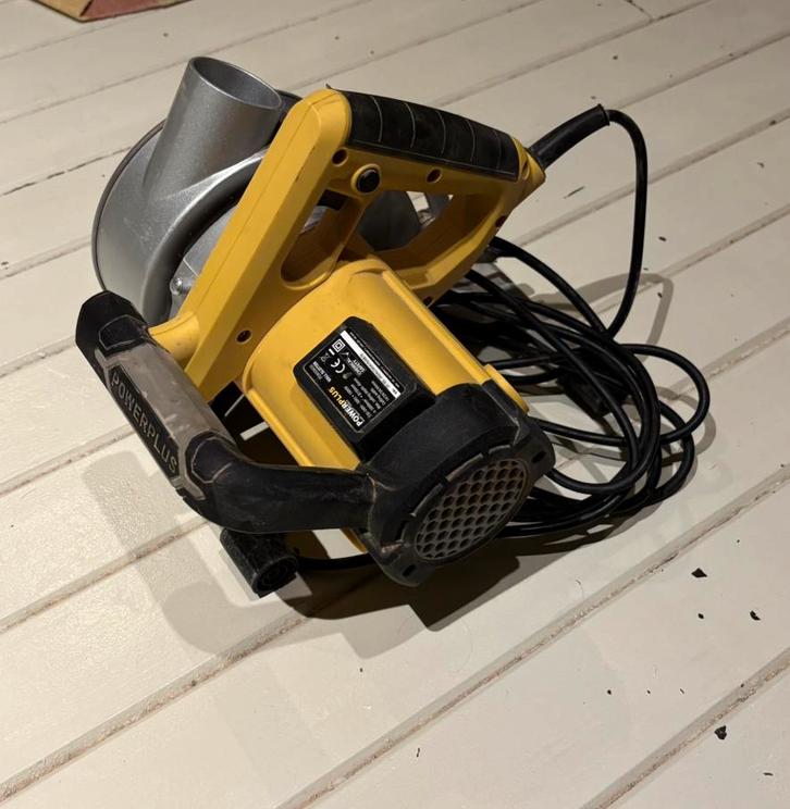 Muurfrees / dubbele slijpschijf Powerplus, 2x gebruikt, Doe-het-zelf en Bouw, Gereedschap | Slijpmachines, Zo goed als nieuw, Ophalen