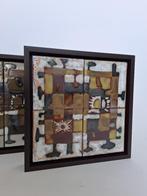 Jan Nolf vintage keramische tegels 1960, Antiek en Kunst, Antiek | Keramiek en Aardewerk, Verzenden