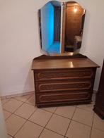 Vintage retro , ladekast met spiegel 105x76x47, Antiek en Kunst, Ophalen