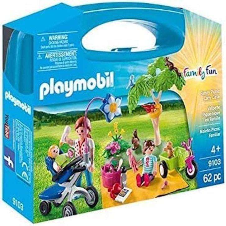 Playmobil 9103 - Koffertje Familie picknick, Kinderen en Baby's, Speelgoed | Playmobil, Zo goed als nieuw, Complete set, Ophalen
