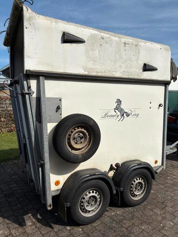Degelijke 2-Paardstrailer - Ideaal voor de recreatieruiter!, Ophalen, Gebruikt, Polyester, 2-paards trailer
