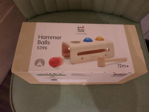 Plan toys hammer balls, Kinderen en Baby's, Speelgoed | Houten speelgoed, Zo goed als nieuw, Ophalen