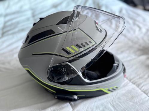 Airoh Phantom helm grijs/zwart/geel fluo maat M 57-58, Motoren, Kleding | Motorhelmen, M, Ophalen