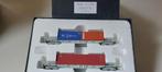 SNCB/NMBS B-MODELS SET VOOR CONTAINERTRANSPORT*HO*DC 45.102, Overige merken, Gelijkstroom, Verzenden, Wagon