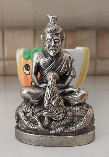 Bucha Phra Lersi Narod,Hermit,Boeddha,Buddha-Thai Verzilverd beschikbaar voor biedingen