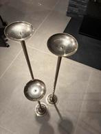 3 hoge kaarsenhouders, Antiek en Kunst, Ophalen