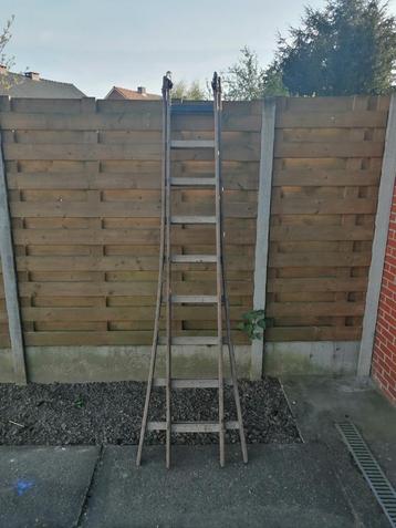 Houten ladder 240 cm, Pliable ou rétractable/escamotable, Échelle, Enlèvement, Utilisé