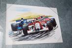 Poster McLaren Mercedes Mika Hakkinen Formule 1 F1 1995, Ophalen of Verzenden, Zo goed als nieuw, Auto's