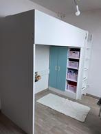 Hoogslaper met kast, Huis en Inrichting, Ophalen, 100 cm, Hoogslaper, Eenpersoons