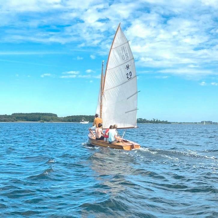 Unieke Zeilboot Elb-H-Jolle uit 1948 – Liefhebbers-object, Watersport en Boten, Open zeilboten, Gebruikt, Overige typen, 3 tot 6 meter