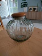 Mooie decoratieve grote pot met houten deksel. 57 diameter, Ophalen