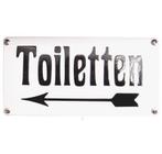 tekstbord Toiletten emaille, Huis en Inrichting, Ophalen, Nieuw