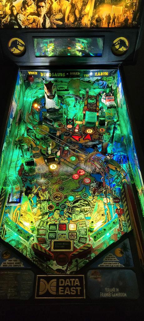 Jurassic park data east 1993, Verzamelen, Automaten | Flipperkasten, Gebruikt, Overige soorten, Flipperkast, Data East, Ophalen of Verzenden